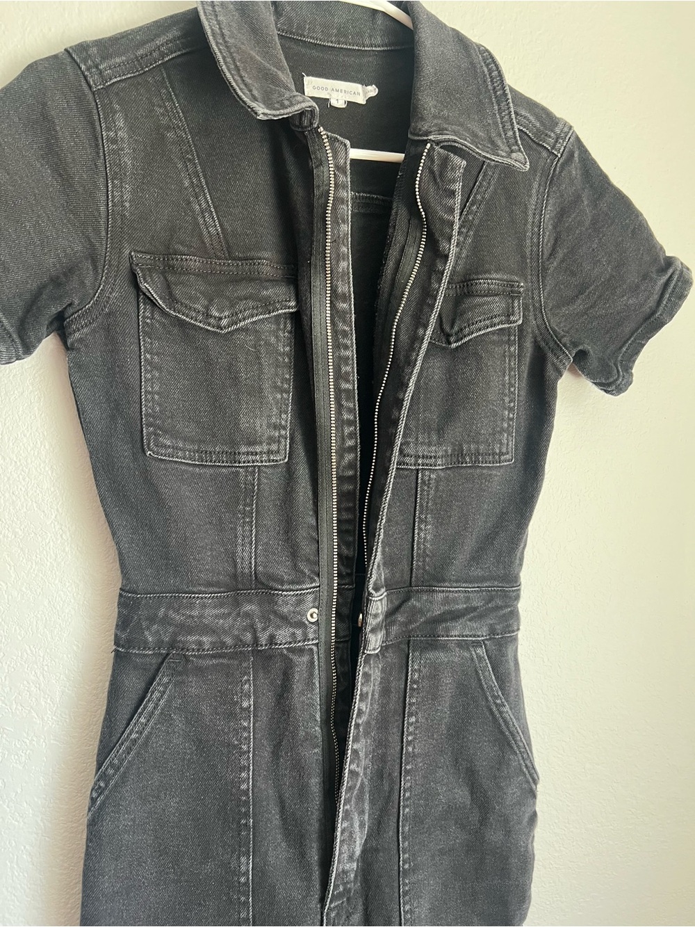 Good American Fit For Success Black Jumpsuit, S - Picture 3 of 8